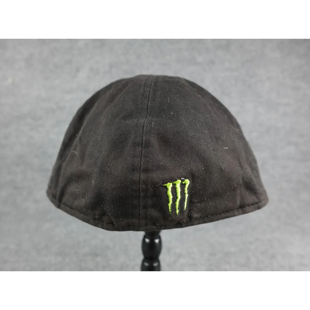 New‎ Era 59FIFTY Fitted Hat Black Monster Energy Grenade Logo Size 7 3/8